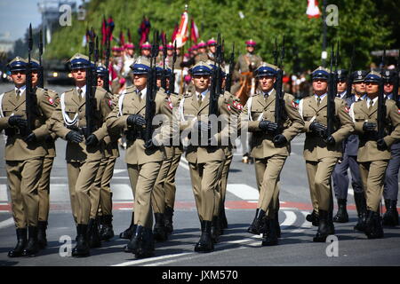 Polish Army holds celebration day with a military parade of armed and ...