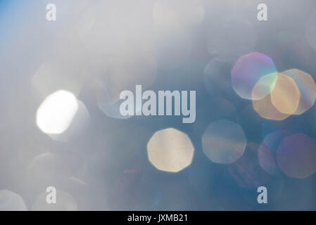 blurred defocused foam soap background with bokeh Stock Photo