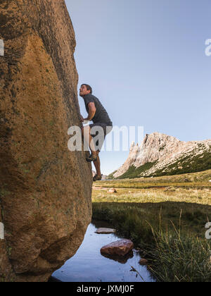 Refugio Frey Climbing Stock Photo - Alamy