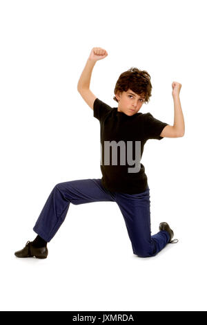 A Young Boy Dancer with Attitude Stock Photo