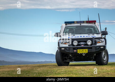 Australian Pick Up Truck Police Vehicle Of The New South Wales Police Force Parked In Eden New South Wales Australia