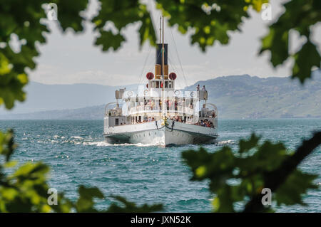 Steamship Lake Geneva Stock Photo