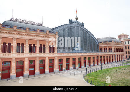 Big train station Atocha in Madrid Stock Photo