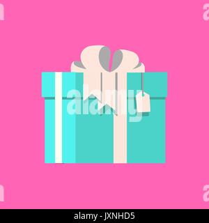 Vector gift with tag Stock Vector