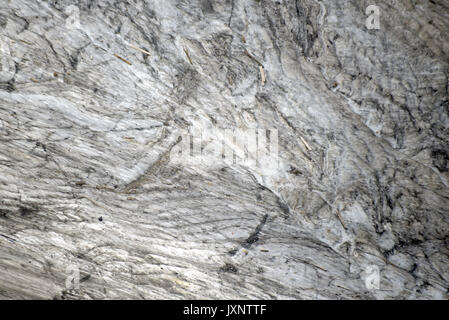 Aerial view of Marmolada glacier, Ghiacciaio della Marmolada, Marmolada, Dolomites, Melting ice Stock Photo