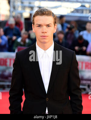 Will Poulter attending the European premiere of Detroit held at the Curzon Mayfair, London. PRESS ASSOCIATION Photo. Picture date: Wednesday August 16, 2017. See PA story SHOWBIZ Detroit. Photo credit should read: Ian West/PA Wire Stock Photo