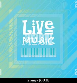 Live Music Concert Poster Festival Banner Stock Vector