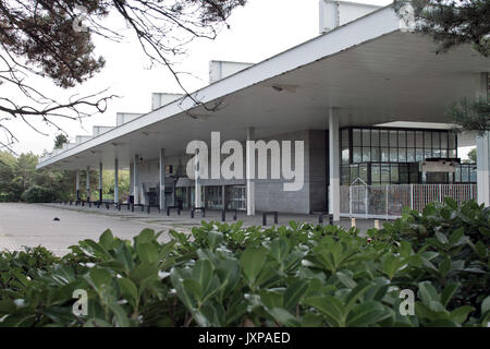 View of the former Milton Keynes Bus Station. Stock Photo