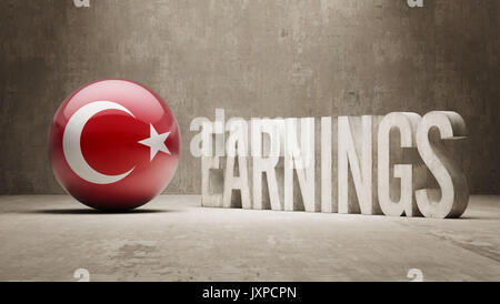 Turkey High Resolution Earnings Concept Stock Photo