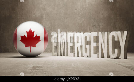 Canada High Resolution Emergency Concept Stock Photo