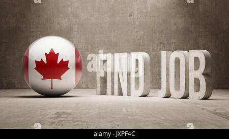 Canada High Resolution Find Job  Concept Stock Photo