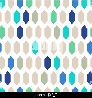 Mosaic tiles seamless vector pattern. Stock Vector