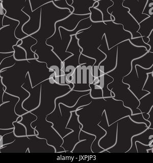 Abstract vector white and black geo pattern. Stock Vector