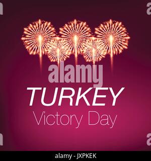 30 august zafer bayrami Victory Day Turkey Stock Vector