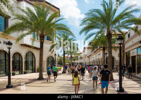 Town Center are of Disney Springs in wWalt Disney World, Orlando, Florida Stock Photo