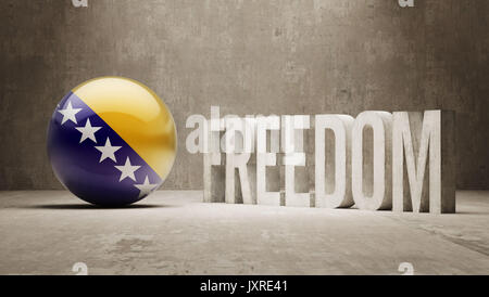 Bosnia and Herzegovina High Resolution Freedom Concept Stock Photo - Alamy