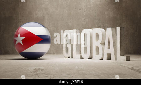 Cuba High Resolution Global  Concept Stock Photo