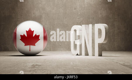 Canada High Resolution GNP  Concept Stock Photo