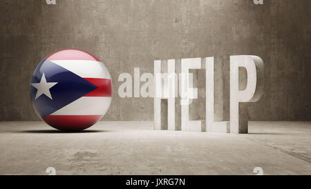 Support Puerto Rico Puerto Rico High Resolution Help Concept Stock Photo - Alamy