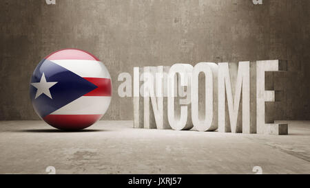 Puerto Rico High Resolution Income  Concept Stock Photo