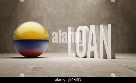 Colombia High Resolution Loan Concept Stock Photo