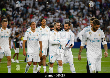 Madrid, Spain. 16th Aug, 2017. Daniel Carvajal Ramos (2) Real Madrid's player. SPANISH SUPER CUP between Real Madrid vs FC Barcelona at the Santiago Bernabeu stadium in Madrid, Spain, August 16, 2017 . Credit: Gtres Información más Comuniación on line,S.L./Alamy Live News Stock Photo