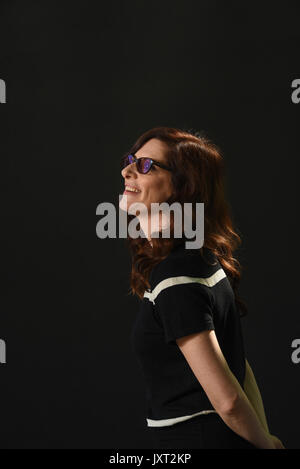 Edinburgh, Scotland, UK. 17th Aug, 2017. Edinburgh International Book Festival. Thursday 17th August. Stef Penney screenwriter and author of 'Under A Pole Star'. Credit: Stuart Cobley/Alamy Live News Stock Photo