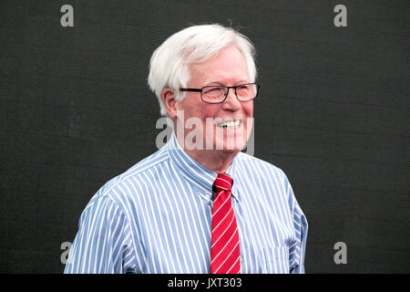 Southport, Merseyside, 17th August 2017. Flower Show.  Celebrity presenter John Craven is one of the special guests to appear at this year's annual flower show at Southport in Merseyside.  Broadcaster John, is one of the BBC's best known TV presenters & has been a regular fixture on our screens for over 45 years.  Credit: Cernan Elias/Alamy Live News Stock Photo