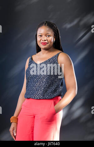 Edinburgh, UK. 17th Aug, 2017. Chibundu Onuzo, the Nigerian novelist, appearing at the Edinburgh International Book Festival. Credit: GARY DOAK/Alamy Live News Stock Photo