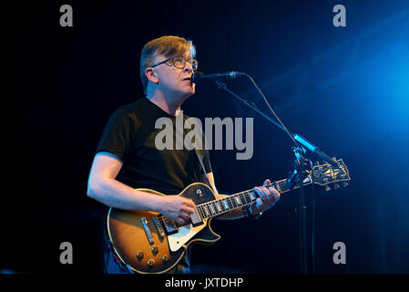 BARCELONA - JUN 3: Teenage Fanclub (indie music band) perform in concert at Primavera Sound 2017 Festival on June 3, 2017 in Barcelona, Spain. Stock Photo