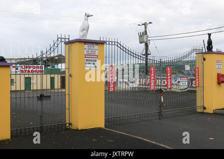 Lifford Greyhound Stadium, Lifford County Donegal, Ireland. Stock Photo