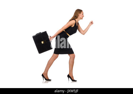 Woman businesswoman concept isolated white background Stock Photo