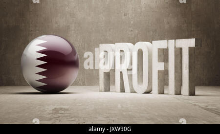 Qatar High Resolution Profit Concept Stock Photo