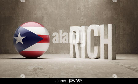 Puerto Rico High Resolution Rich Concept Stock Photo