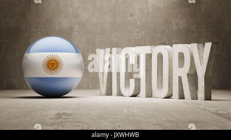 Argentina High Resolution Victory Concept Stock Photo