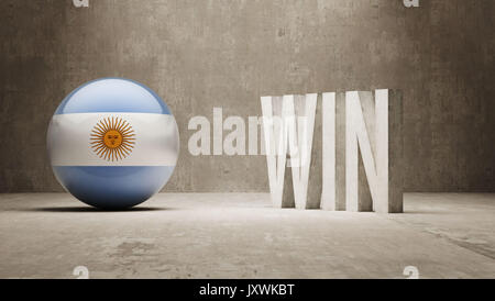 Argentina High Resolution Win Concept Stock Photo