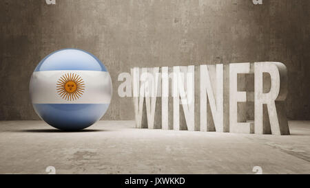 Argentina High Resolution Winner Concept Stock Photo