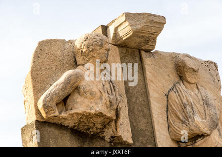 Ruin of statue in Ephesus, Turkey Stock Photo