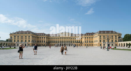 A external view of the Schonbrunn Palace  in Vienna Stock Photo