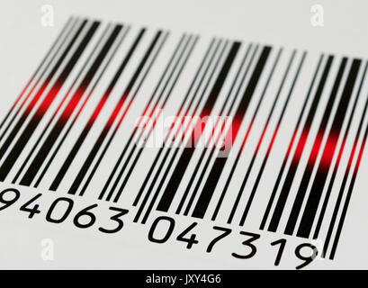 Bar code scanning Stock Photo