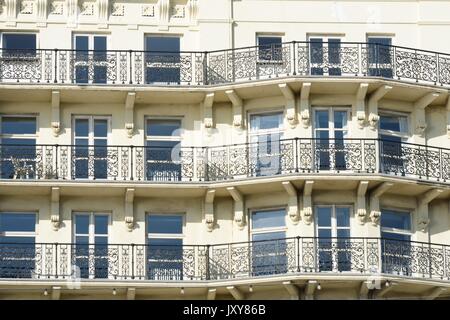 Front of luxury seaside hotel Stock Photo