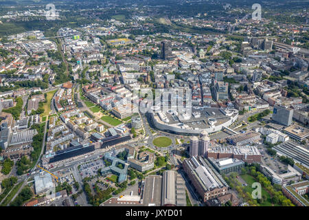 Funke Media Campus Green Center Essen, Limbecker Platz shopping center ECE, Segerothstraße, Berliner Platz, Essen, Ruhr, Nordrhein-Westfalen, Germany, Stock Photo