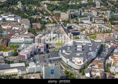 Funke Media Campus Green Center Essen, Limbecker Platz shopping center ECE, Segerothstraße, Berliner Platz, Essen, Ruhr, Nordrhein-Westfalen, Germany, Stock Photo