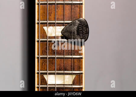 Gibson Les Paul Electric Guitar Rosewood Fingerboard Stock Photo