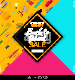 Stylish social media and ads web banner sale template collection. Vector illustrations for website banners, posters, and newsletter designs, promotional material. Stock Vector