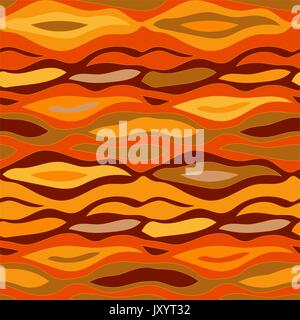Seamless wavy vector pattern with abstract print. Safari textile collection. Stock Vector