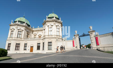 the Entrance gate of Belvedere castle in Vienna Stock Photo