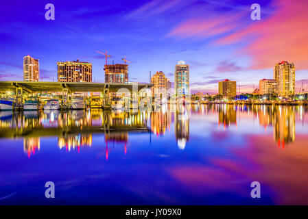 St. Petersburg, Florida, USA downtown city skyline. Stock Photo