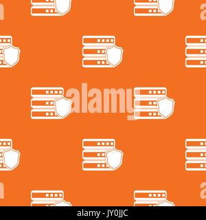 Database with gray shield pattern seamless Stock Vector