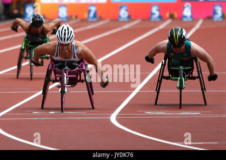 Samantha Kinghorn wins the Para Women's Wheelchair 400m during day two